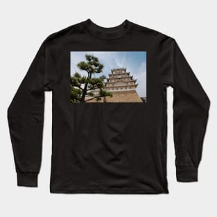 Himeji Castle With Tree, Kansai Long Sleeve T-Shirt